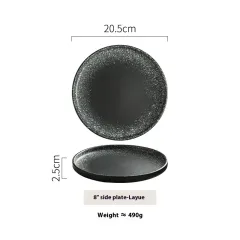 Tableware Steak Western Cuisine Plate Creative Flat Plate - 8Inches December - View 1