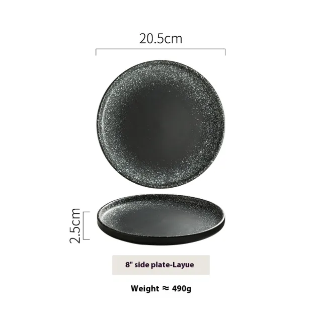 Tableware Steak Western Cuisine Plate Creative Flat Plate 8Inches December - Shop at LoveMi