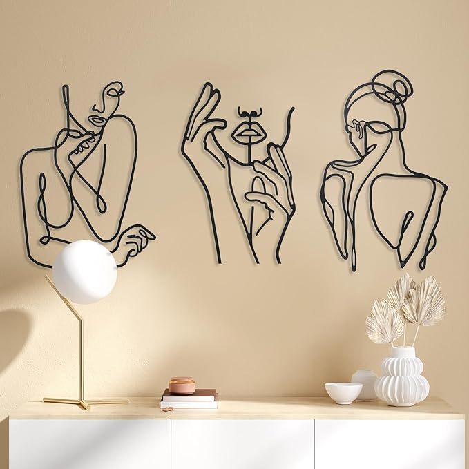 Metal Wall Hanging, Set of 3