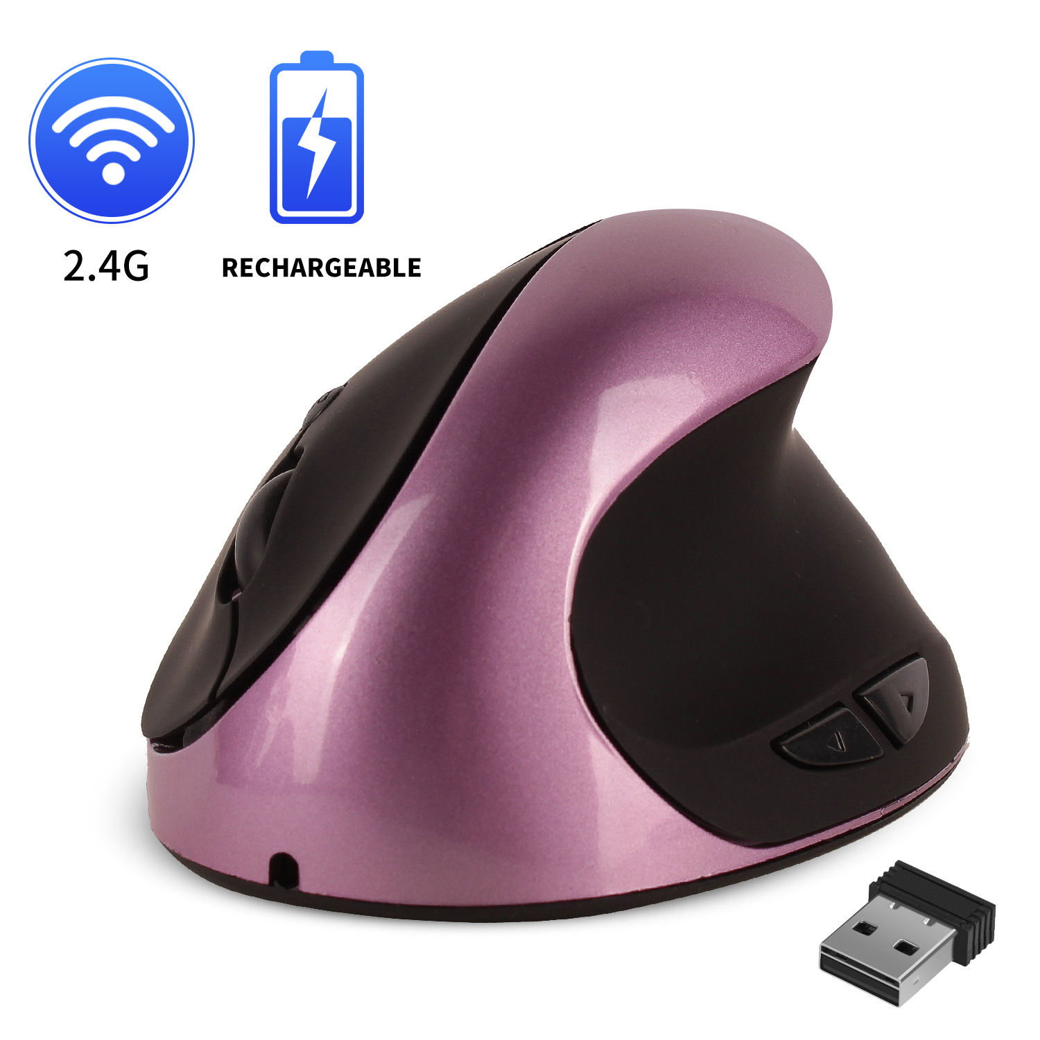 Trådløs lading Vertical Ergonomic mus - Bilde 1