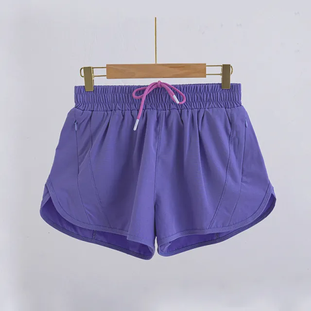 Yoga Sports Pants Fake Two piece Mesh Fake Two Pieces Violet Xxl - Shop at LoveMi