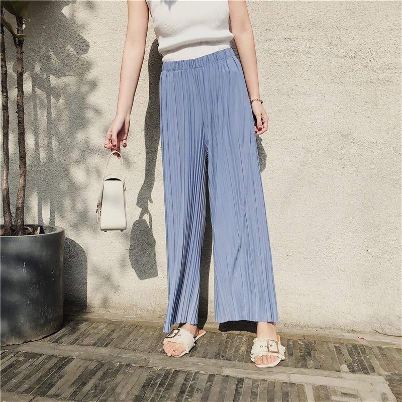 Title 21, High waist pleated chiffon wide-leg pants