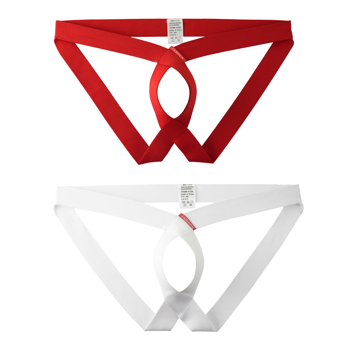 Mens Sexy Hollowed-out Personalized Briefs Stylish No-pull T-back Thongs For A Bold Modern Look