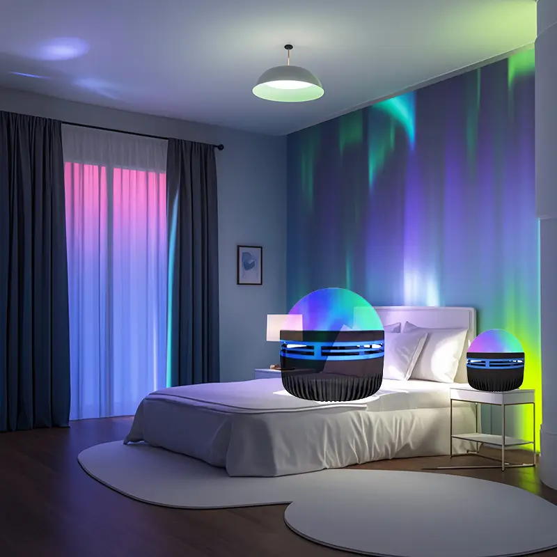 Water Ripple LED Projection Ambience Light Small Night Lamp