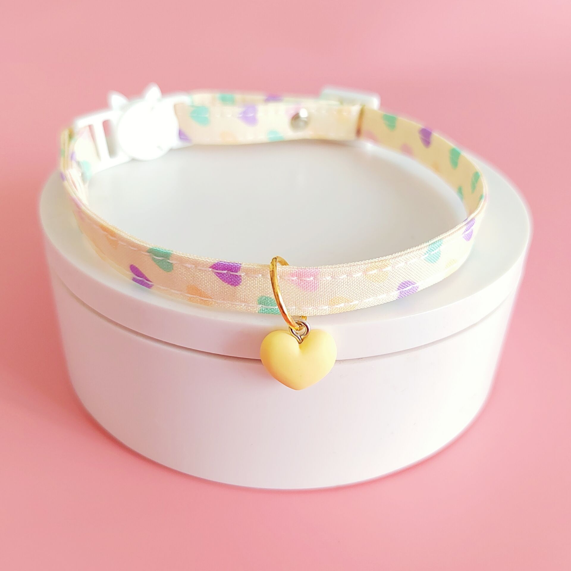 Yellow Heart Shaped Collar