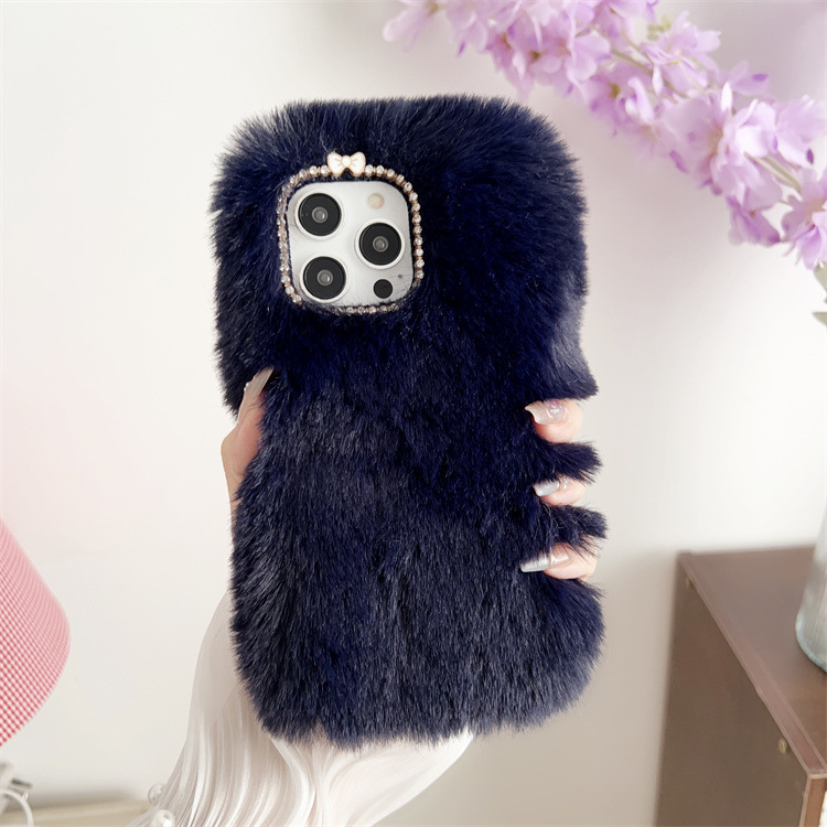 Title 12, Autumn And Winter Plush Sets Of Warm Phone Case