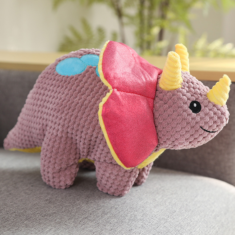 Purple Triceratops Doll 30cm