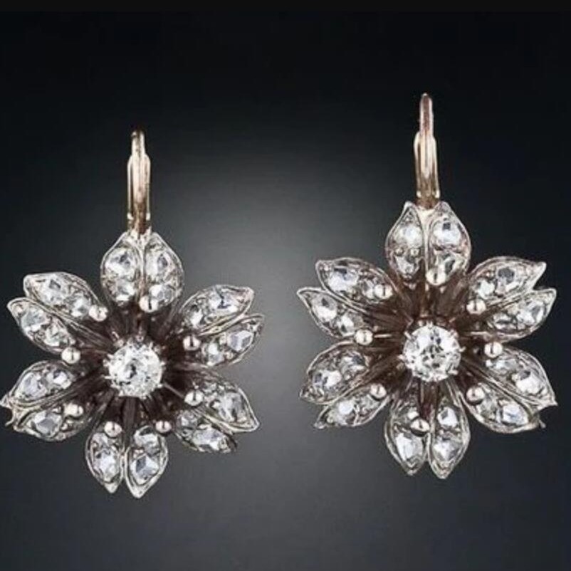 Wedding Travel Accessories Geometric Round Zircon-like Earrings