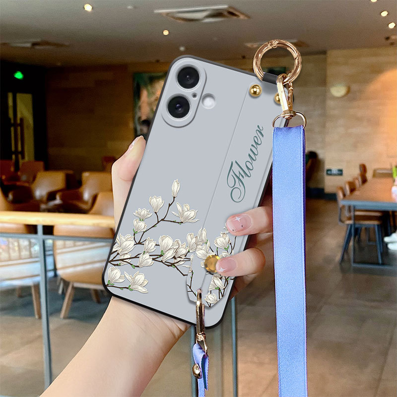 Creative Retro Pipa Flower-bird Print Phone Case