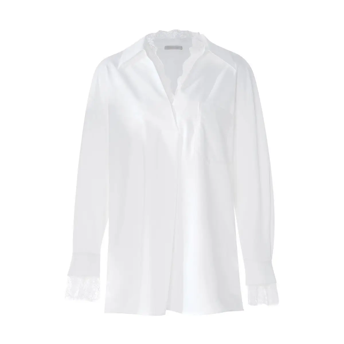 V-Neck Straight-Shape Shirt Womens Summer Designer Niche Casual Top