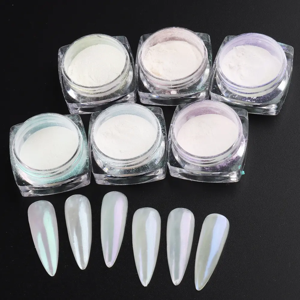 Nail Art Aurora Pearl Moonlight Powder DIY