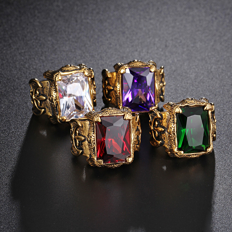 Men's Fashion Retro Stainless Steel Ring