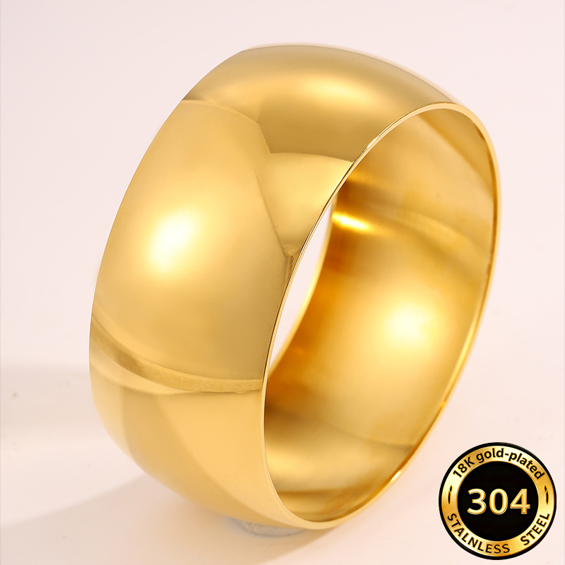 Moms Non-fading Titanium Steel Bracelet Round Bangle