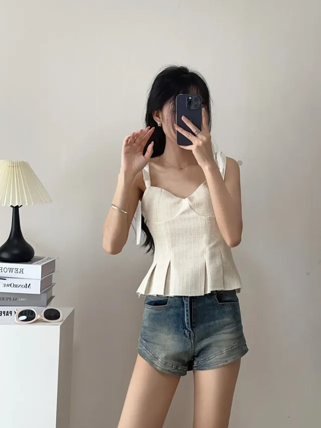Design Sense Slim fit Slimming Strap Tube Top Apricot - Shop at LoveMi