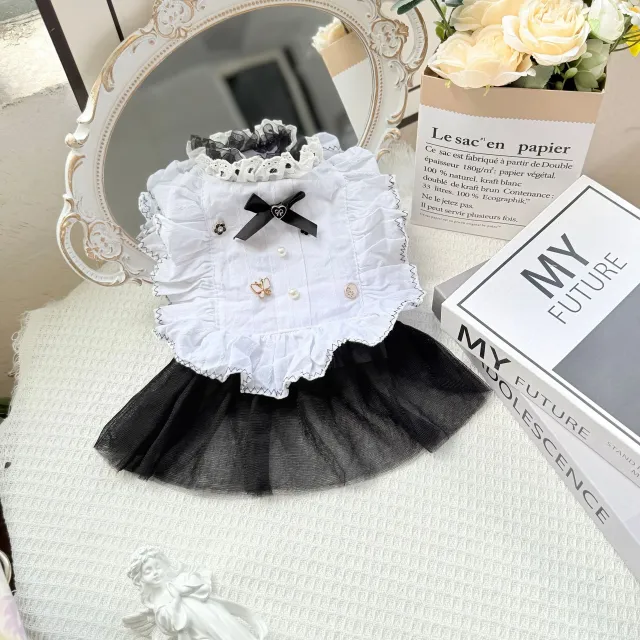 Pet Factory In Stock Pet Dog Clothes Waltz Gauze Skirt White Yarn Skirt - Shop at LoveMi