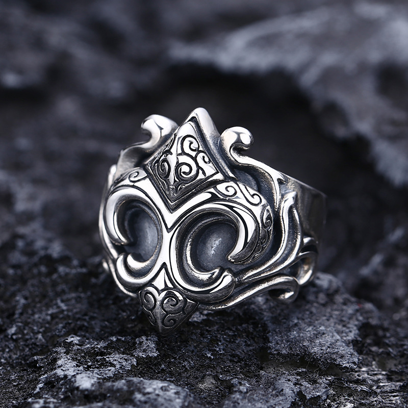 Fashion Personality Boat Anchor Ring Men