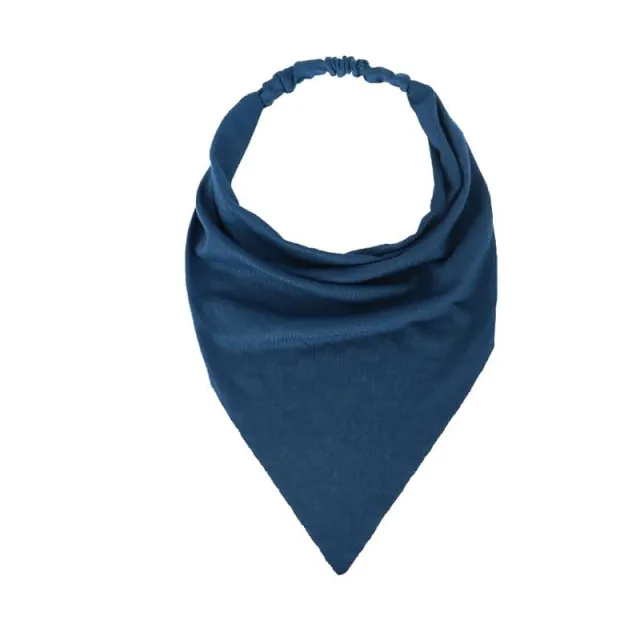 Triangle Shawl Women's Pure Color Comfort All match High Elastic Blue - Shop at LoveMi