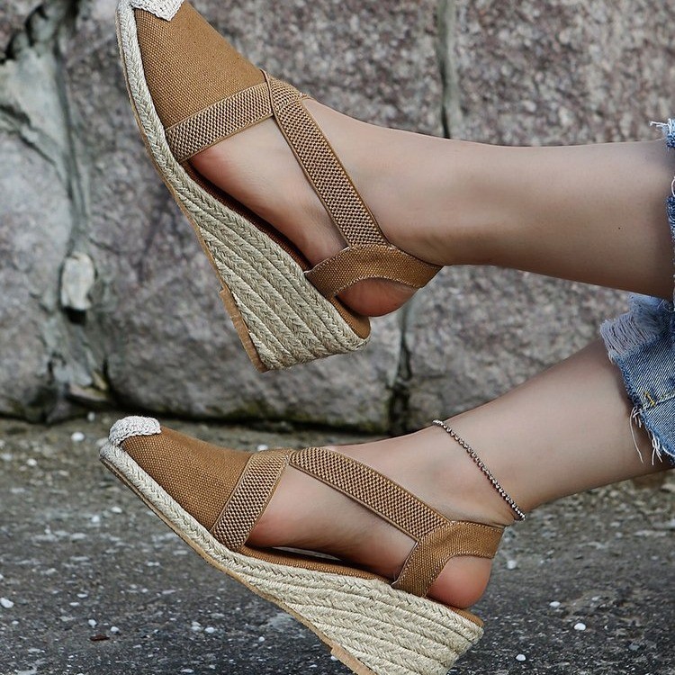 Title 2, New Style Thick Soled Sandals Womens Slope Hee...