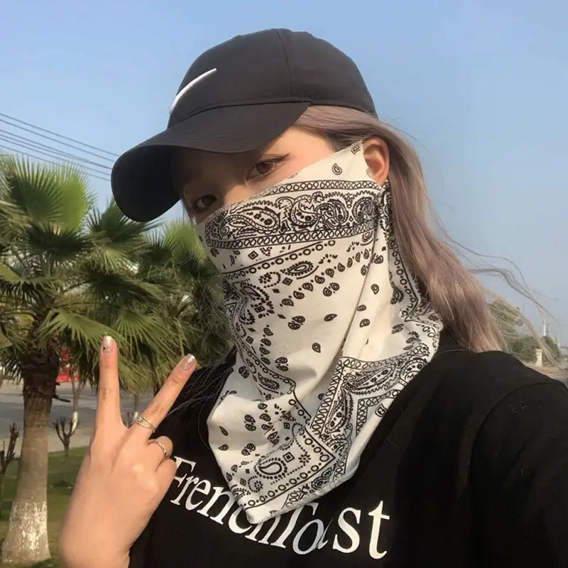 Sun-protective Face Mask Ice Silk Ear-loop Style