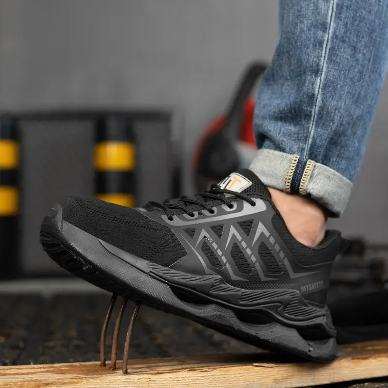 Lightweight Breathable Steel Toe Cap Labor Protection