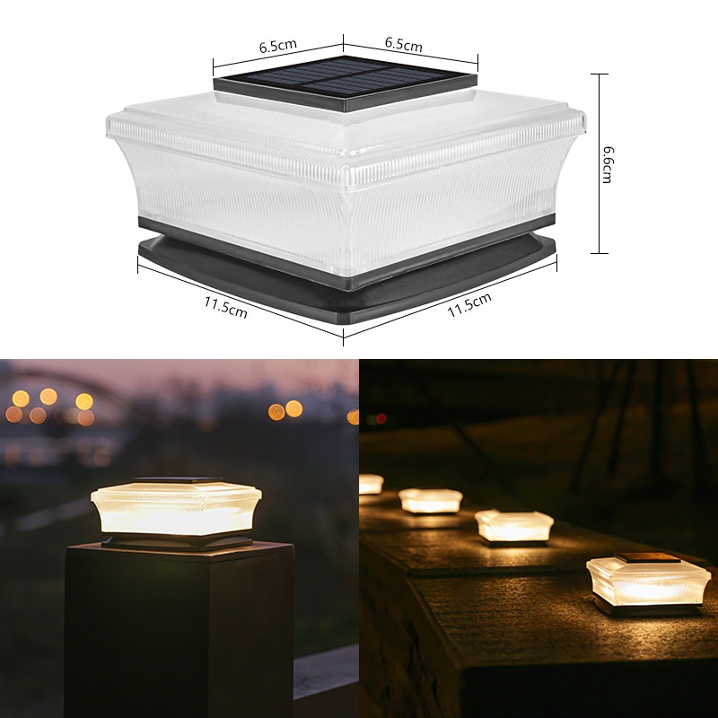 4LED White Pillar Lamp