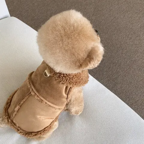 Pet Autumn and Winter Traction Warm Vest