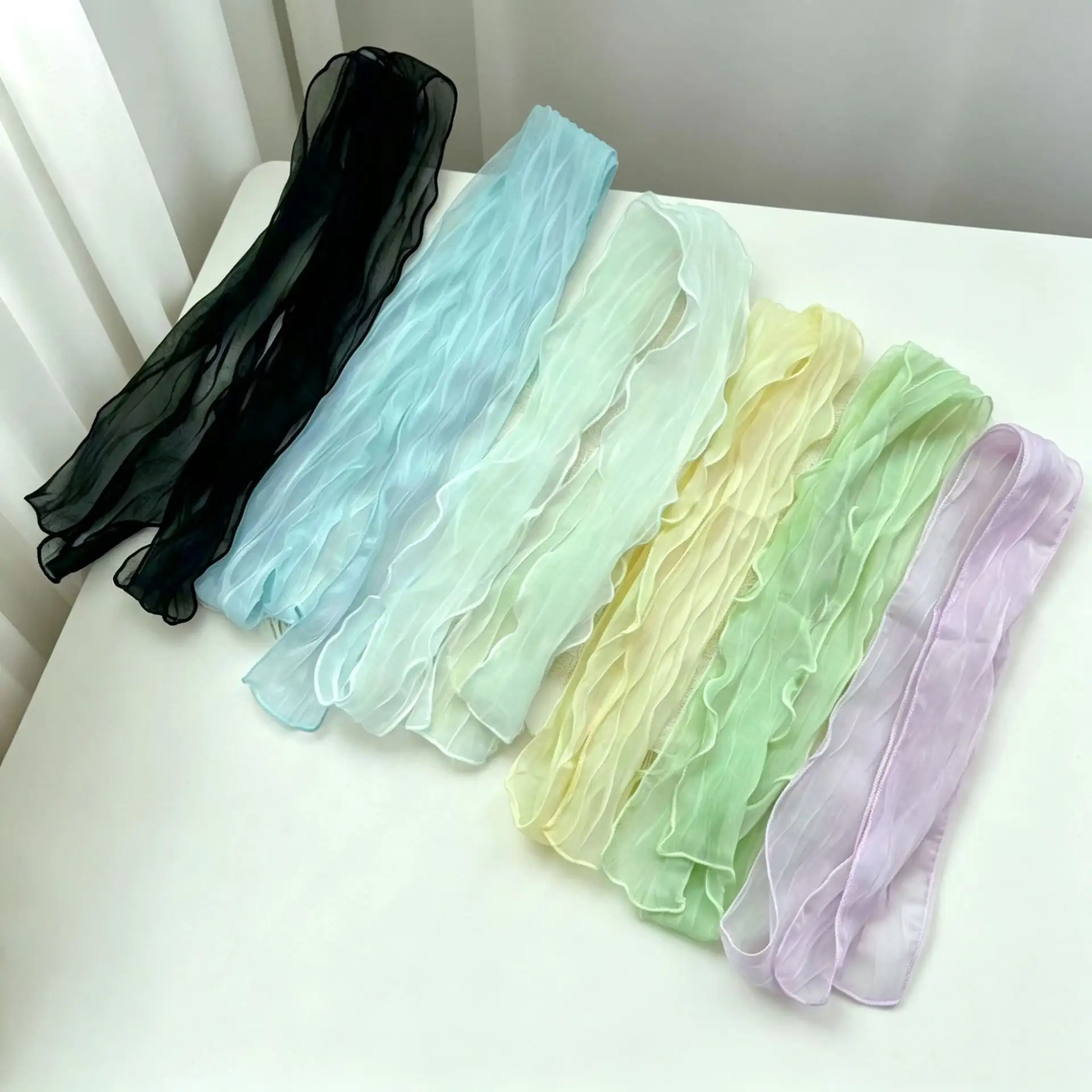 Versatile Solid-color Long Scarf