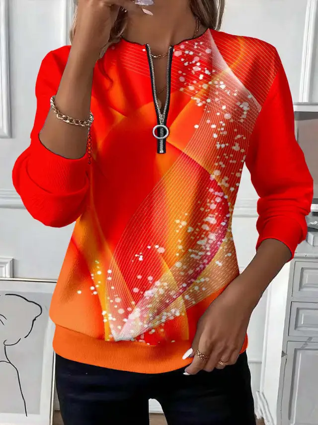 Women's Casual Christmas Print Raglan Sweatshirt 461Wy By250822 50 - Shop at LoveMi
