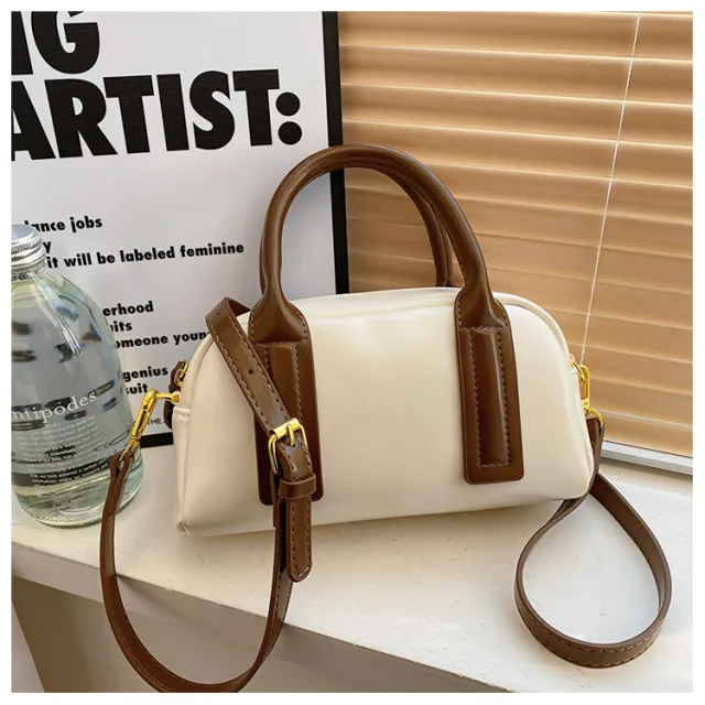 Fashion Retro Minority Single Shoulder Handbag Beige - Shop at LoveMi