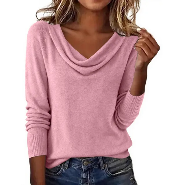 Women's Comfortable And Elegant Autumnwinter Sweater Pink - Shop at LoveMi