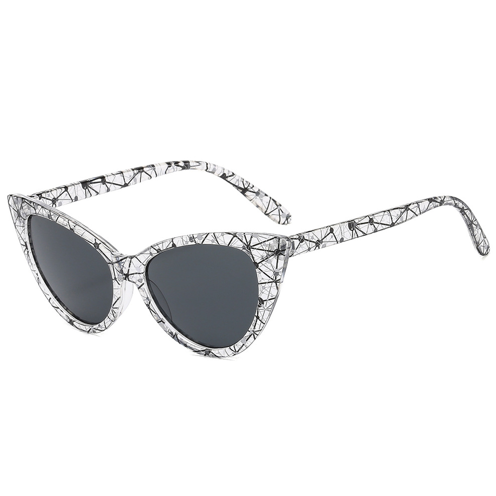 Personality Pattern Fashion Sunglasses Female Cross-border Internet-famous Glasses