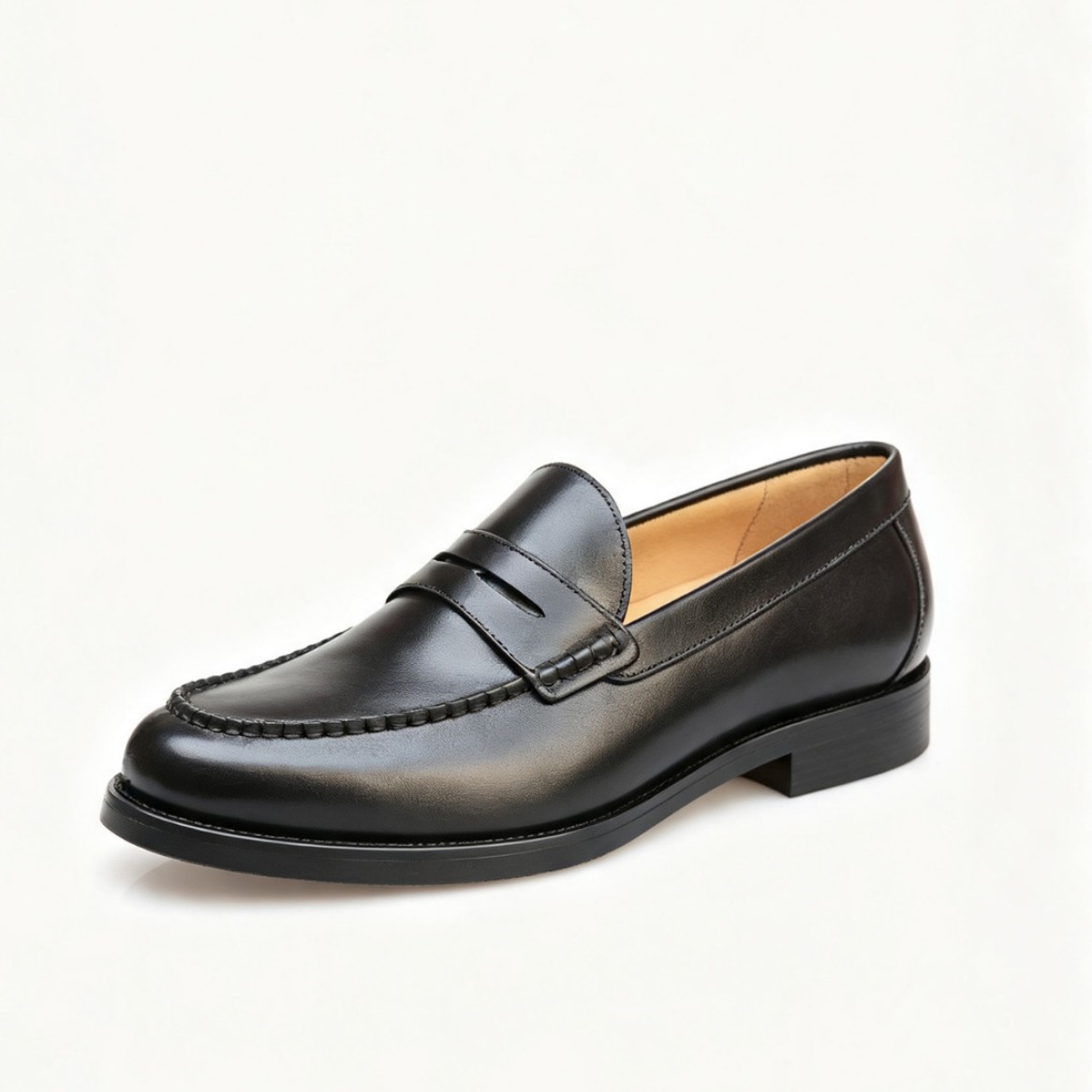 Pantofi business casual din piele integrală în stil britanic