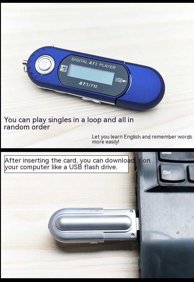 USB Direct Plug-in Ultra-long Standby Screen MP3 With Lyrics Display - Image 17