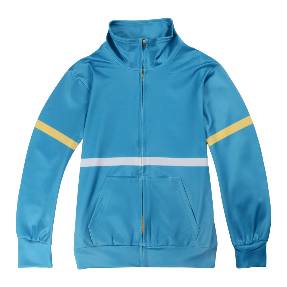 Boys And Girls Blue Zipper Jacket