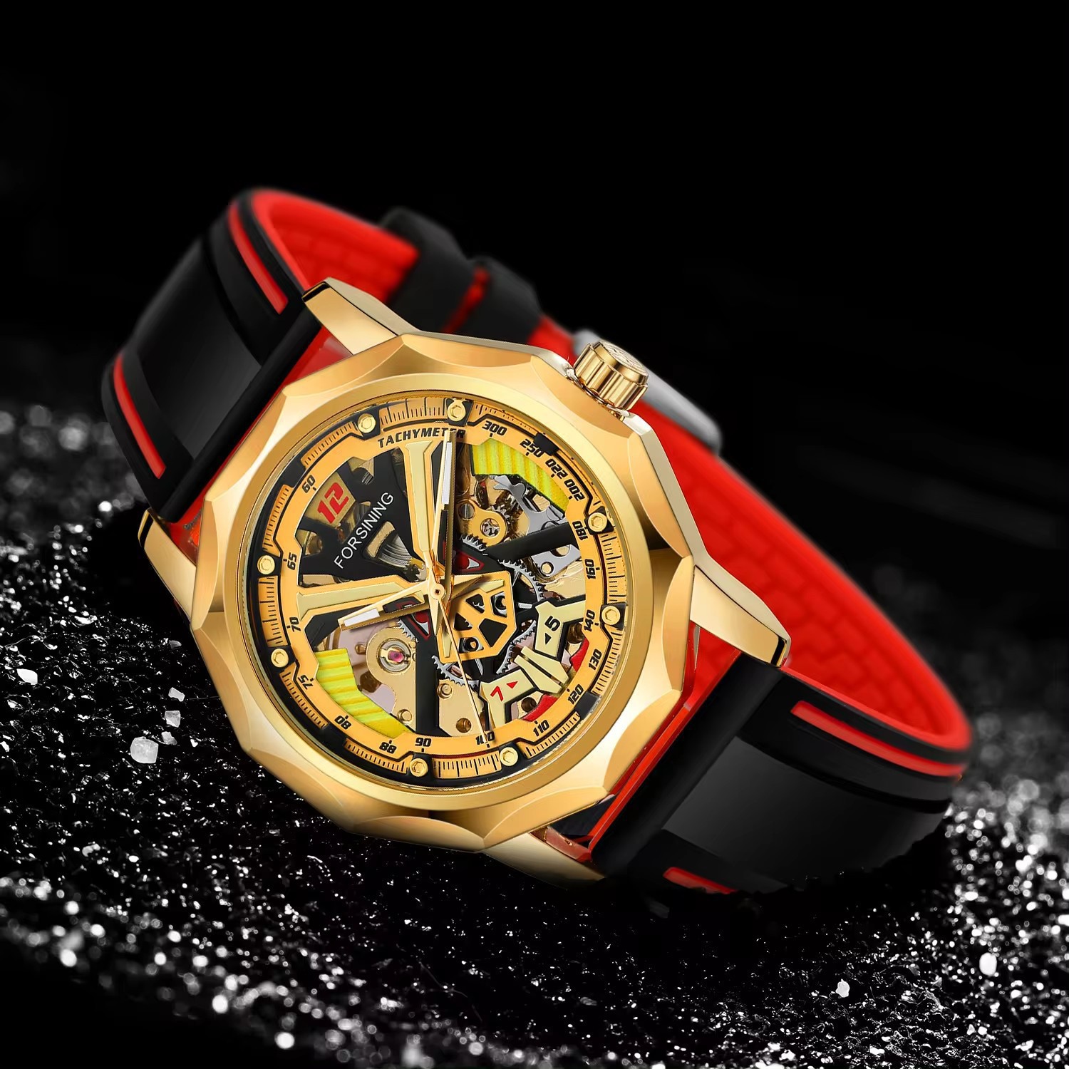 FORSINING 8284 Manual Hand Winding Mechanical Watch for Men