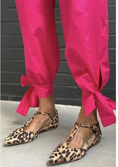 Leopard Print Pumps Pointed Toe Chunky Heel Low Top Leopard - Shop at LoveMi