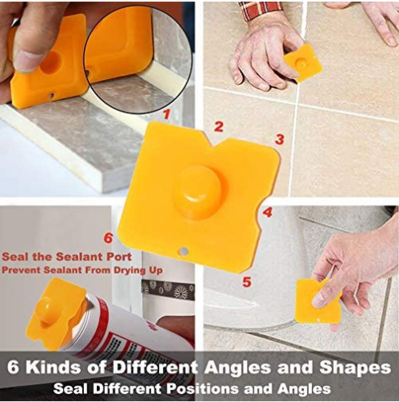 Caulking Nozzle Pointed Spatula Scraper Grout-sealing Nozzle Five-piece Set - Image 6