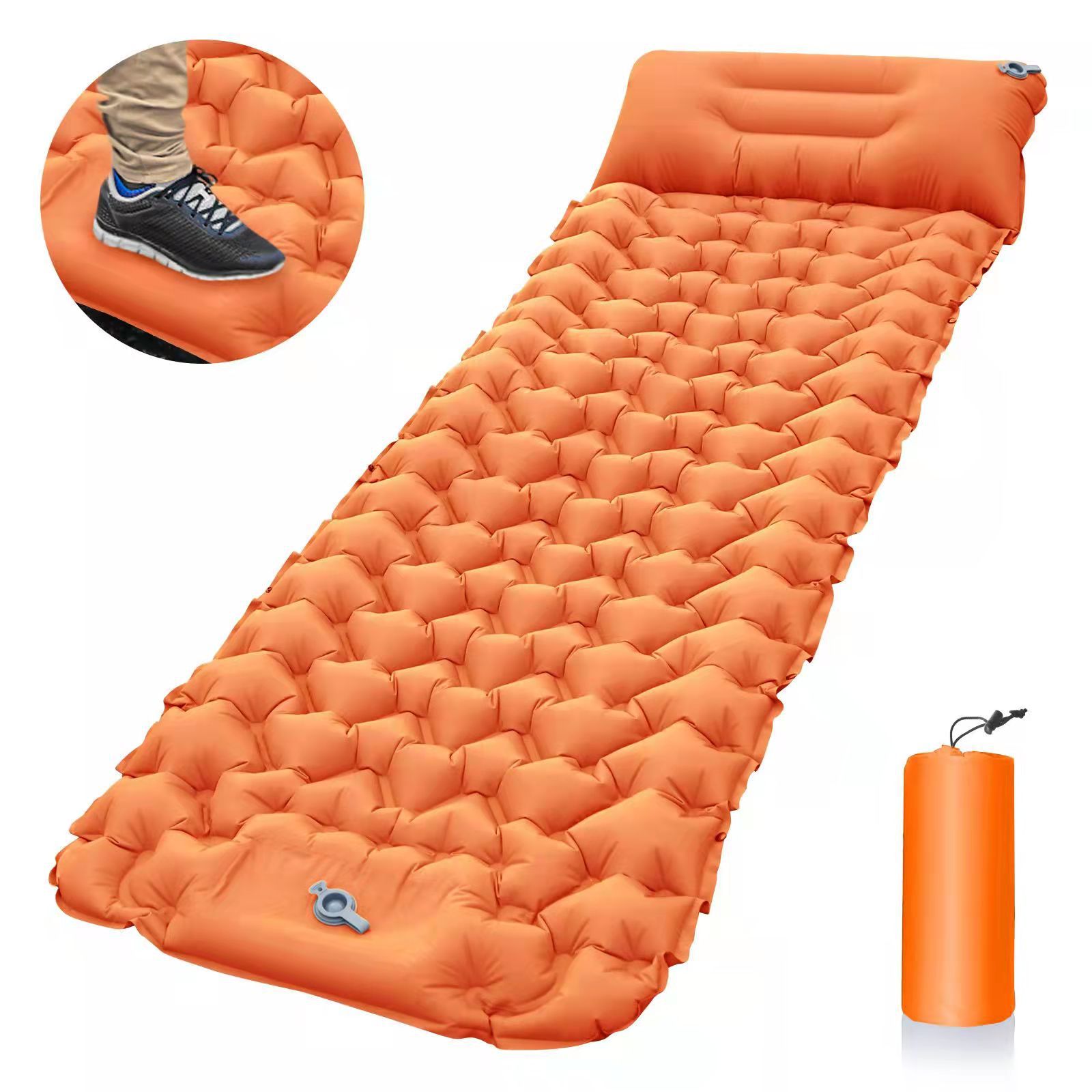 Outdoor Inflatable Camping Mattress – Foot Pump Air Bed, Lightweight & Portable - Picture 8 of 8