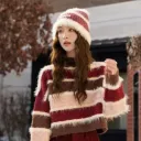 Striped Retro Sweater-L