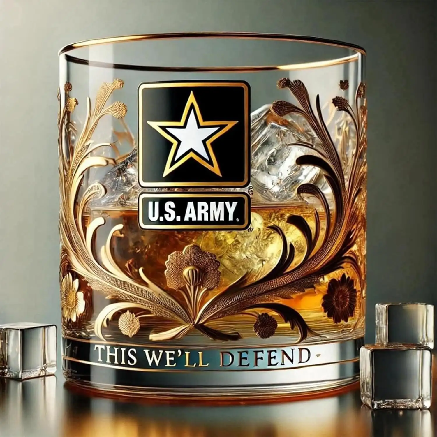 Veterans Salute Glass Veterans