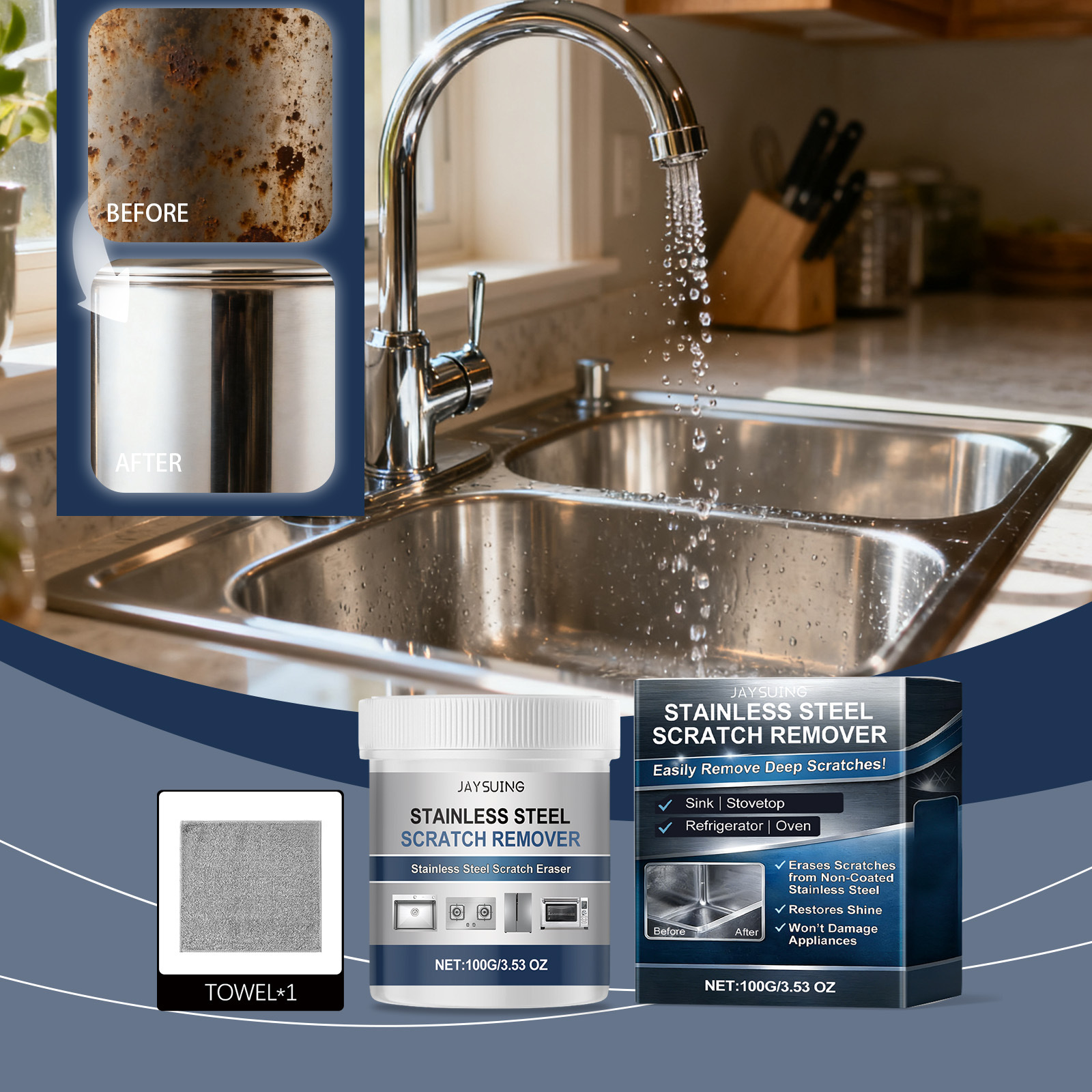 Stainless Steel Scratch Remover