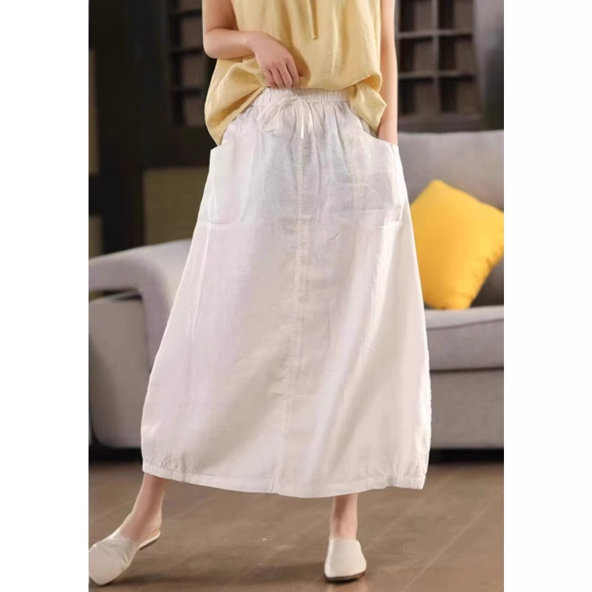 Sand-Washed A-Line Skirt, picture 5 of 10