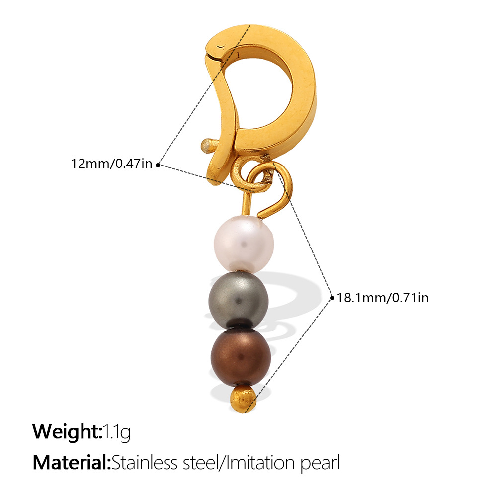 Stainless Steel Pearl Pendant, picture 8 of 12