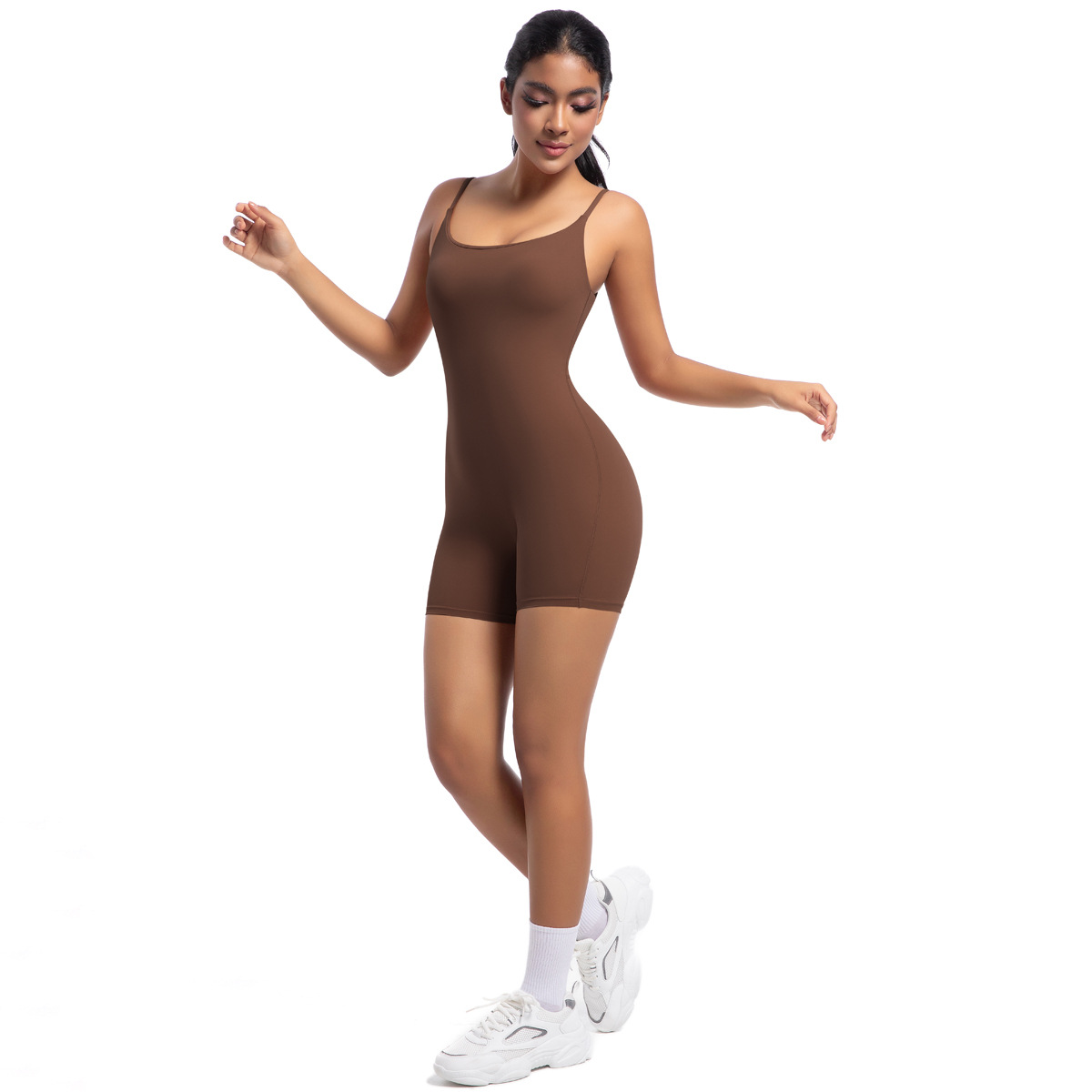 Title 34, Nude Feel Yoga Straps One-piece Women