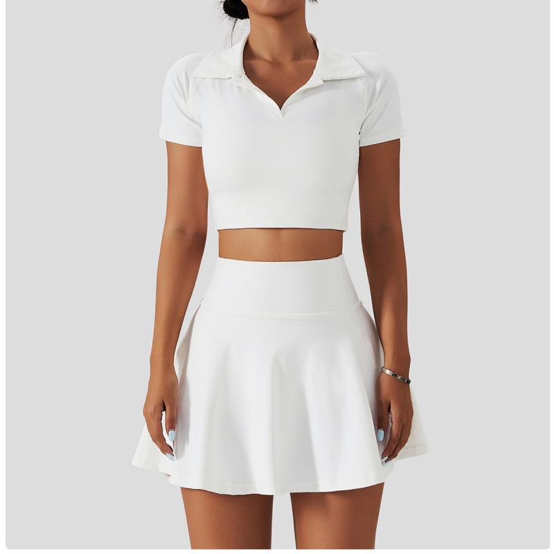Tennis Suit Suit Outdoor Quick drying Running Sports Workout Clothes Suit White - Shop at LoveMi
