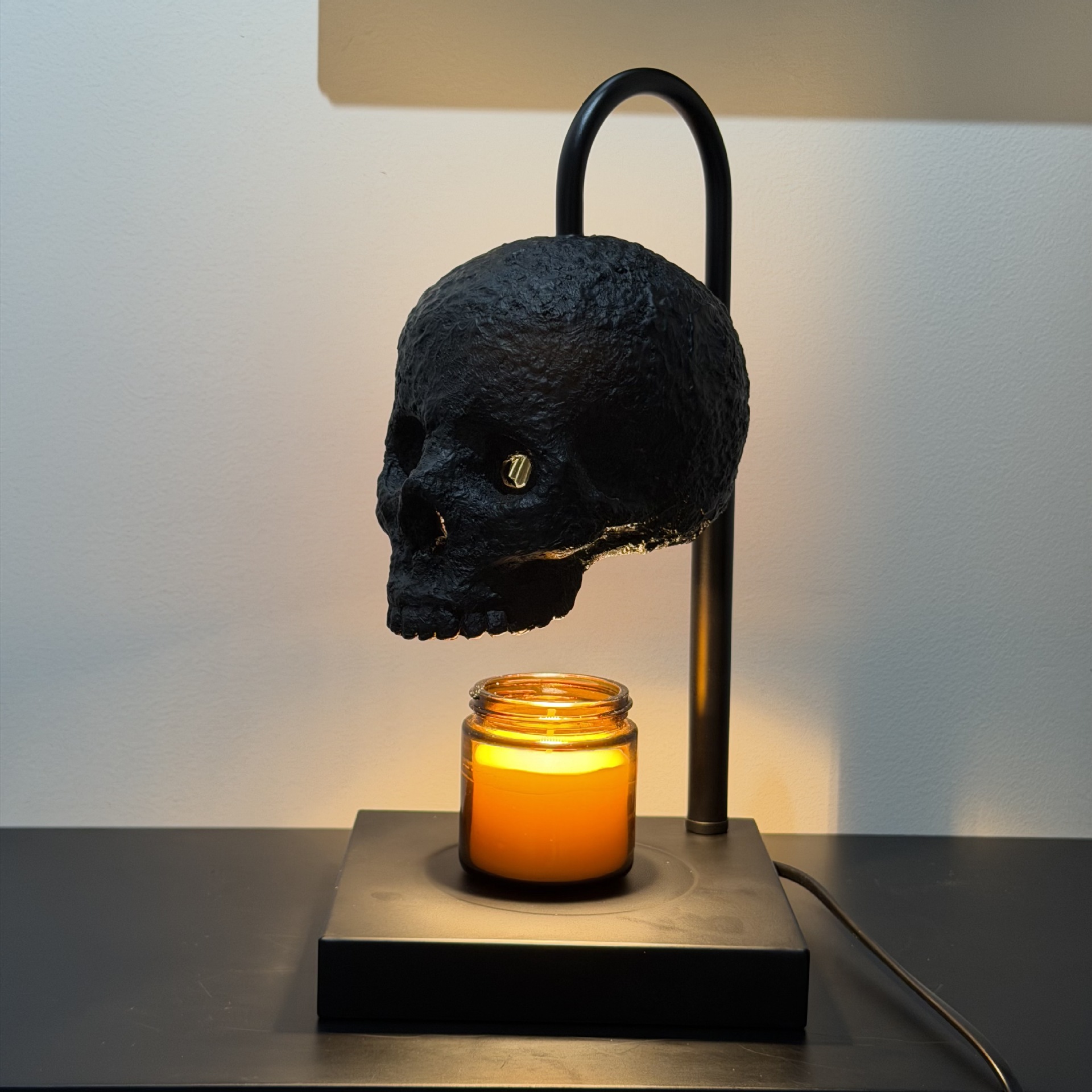 Skull Table Lamp with Timer
