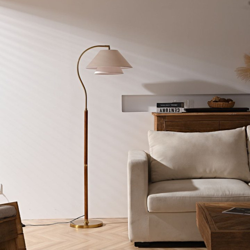 Lampadaire pour salon et chambre à coucher, lumière ambiante plissée – Image 6