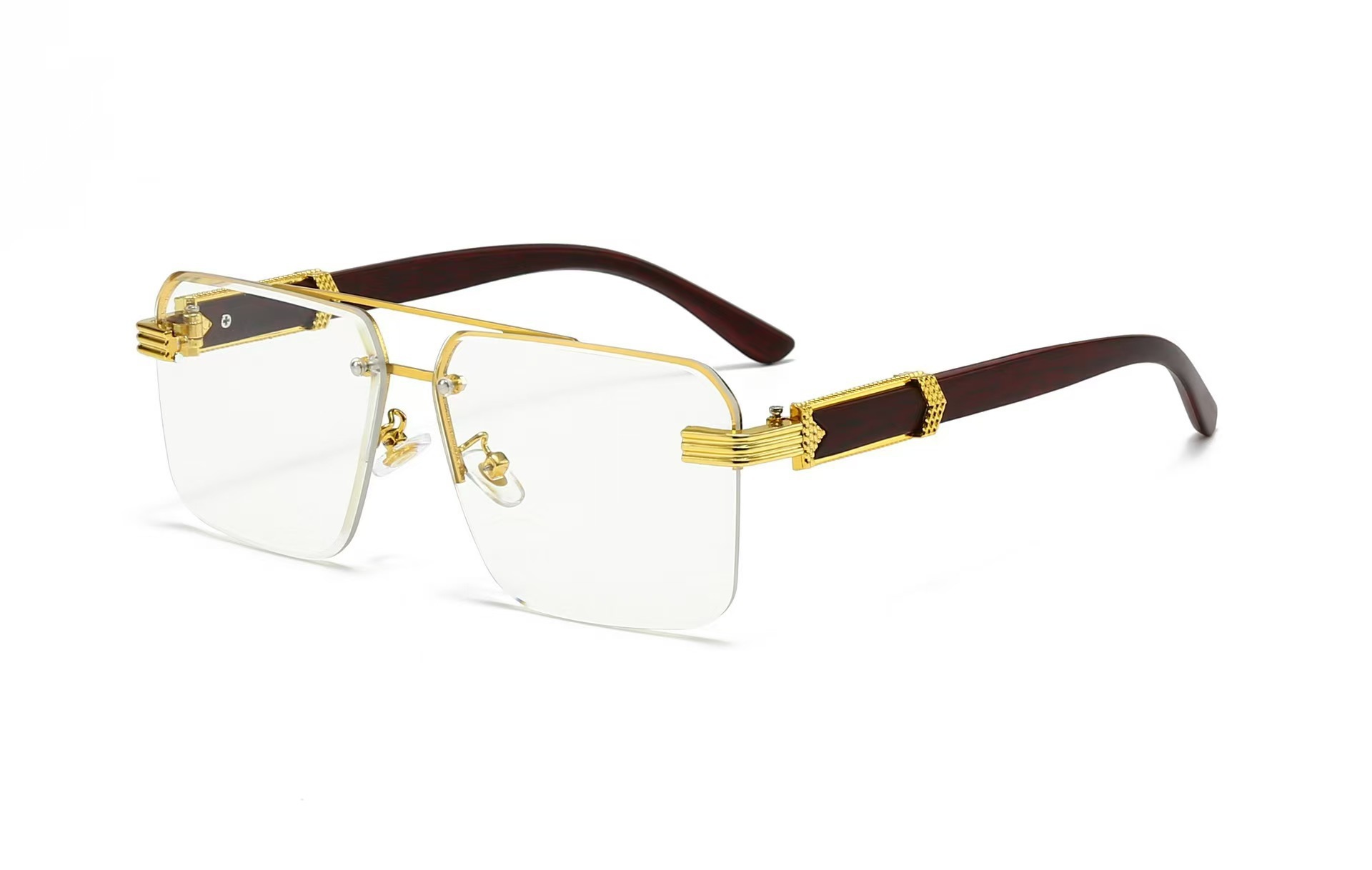Half Frame Large Frame Diamond Mirror Leg Bag Flower Trendy Men And Women