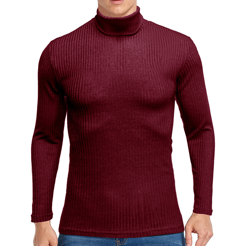 Title 16, Herren Pullover High-Neck Warmer Langarm T-Shir...