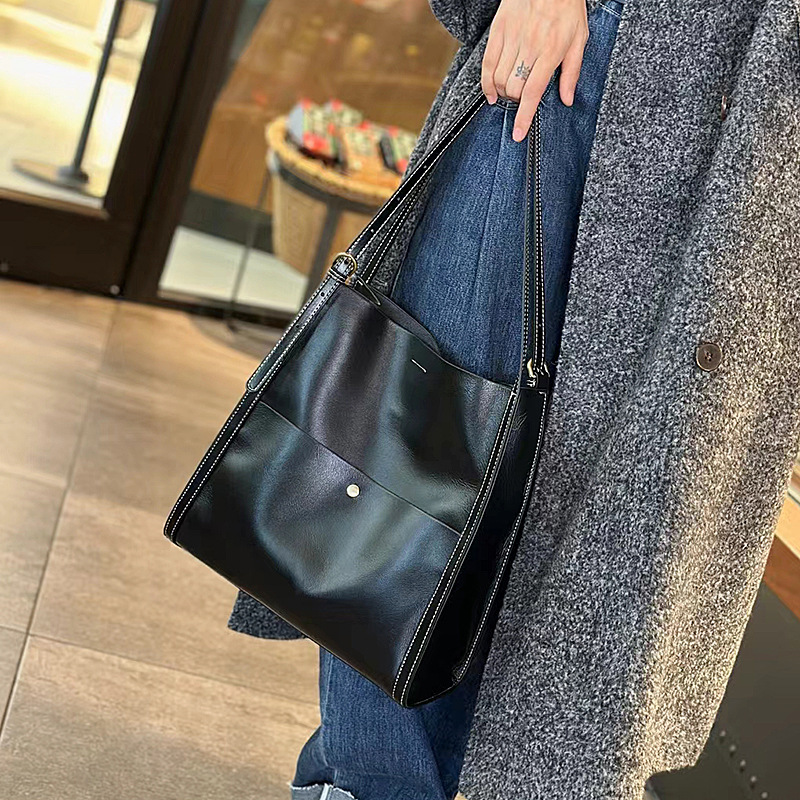 Leather Bucket Bag, picture 4 of 7